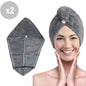 Pack x2 Toallas microfibra absorbente para cabello