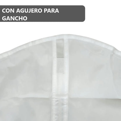 Pack x5 Protectores Fundas de Camisas Semi transparentes para Clóset Anti Polvo- 60x100 cm
