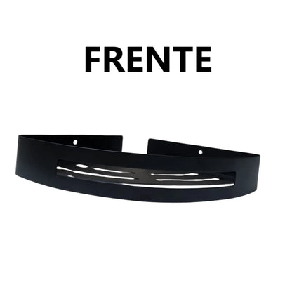 Kit 2 Repisas Esquinero De Acero Inoxidable clasico - Negro