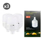 Pack x3 Focos Portátil 2 horas Recargable Luz Blanca