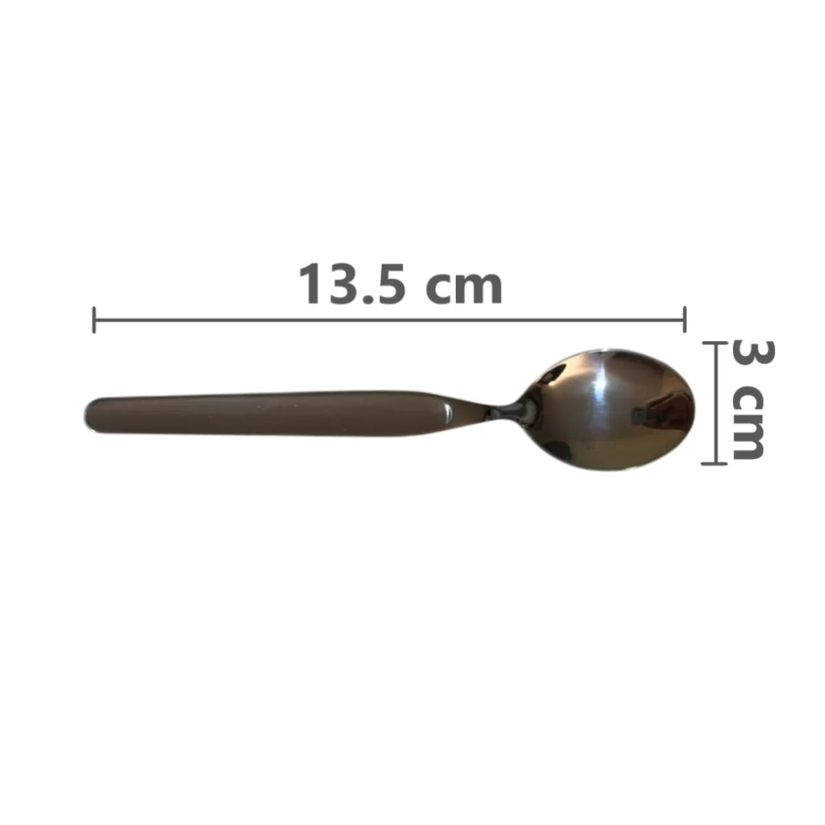 Pack x6 cucharitas de café postre de acero inoxidable