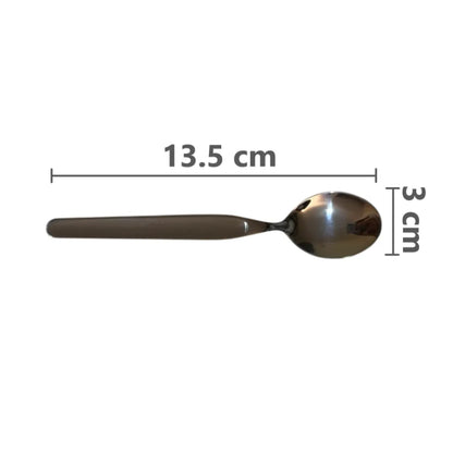 Pack x6 cucharitas de café postre de acero inoxidable