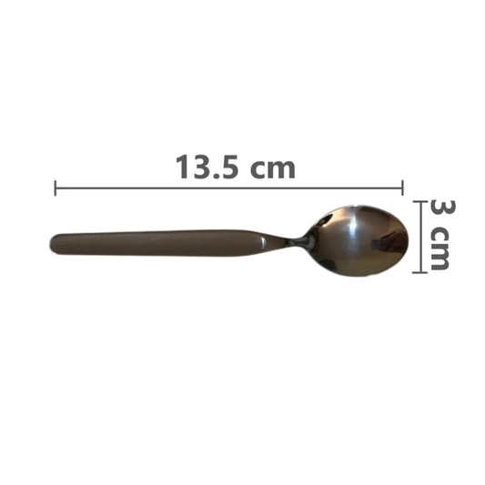 Pack x6 cucharitas de café postre de acero inoxidable