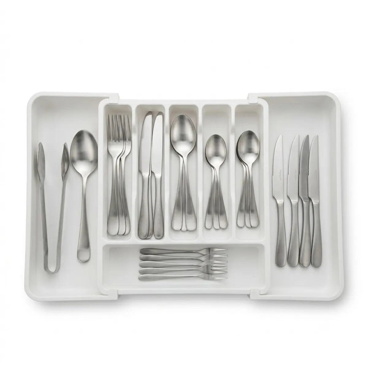 Organizador De Cubiertos Bandeja De Utensilios Ajustable