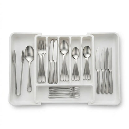 Organizador De Cubiertos Bandeja De Utensilios Ajustable