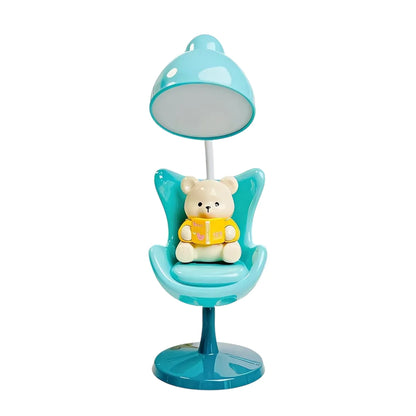 Lámpara de Oso leyendo en su silla Inalámbrico LED Nocturna
