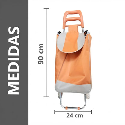 Pack x2 Carretas coches de mercado para transporte hasta 40kg