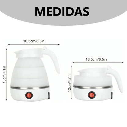 Hervidor De Agua Eléctrico Plegable De Silicona 600ml