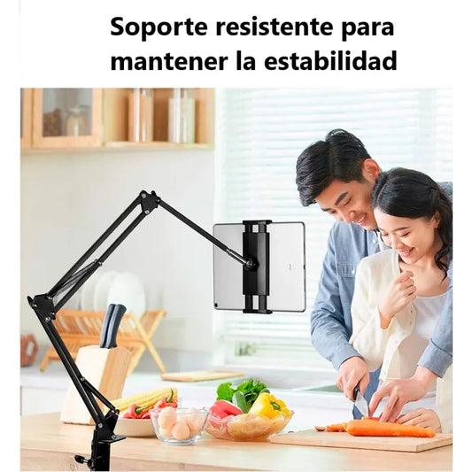 Soporte para telefono y tablet a presion ajustable