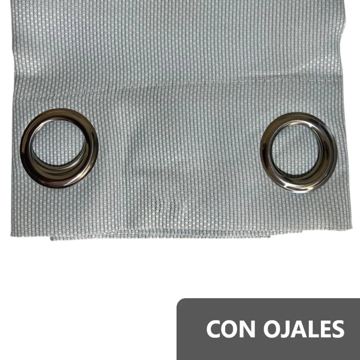Pack x2 cortinas de 140x240cm con 8 ojales - Celeste 36