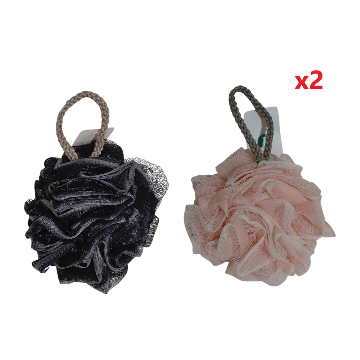 2 ESPONJAs PARA BAÑO GRUESO - COLORES ALEATORIOS