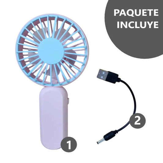 Potente Mini Ventilador portátil 1 velocidad