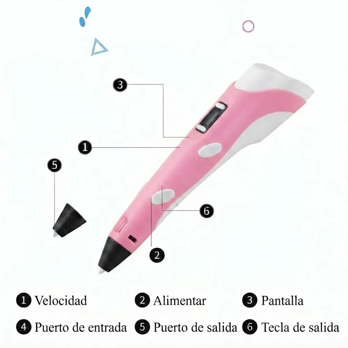 Lápiz lapicero 3D portátil impresión manual