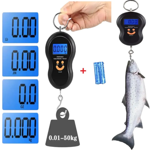 Balanza Báscula de Mano Maletas con pantalla Digital hasta 50 kg