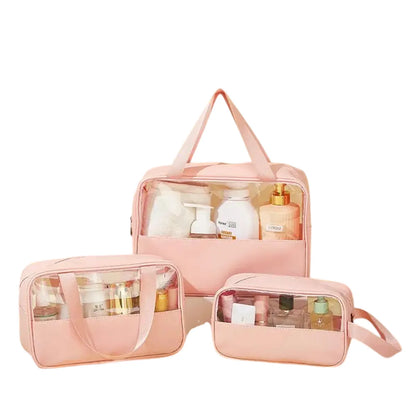 Kit 3 en 1 Bolsas de Maquillaje estuche neceser - 30x20x12 cm