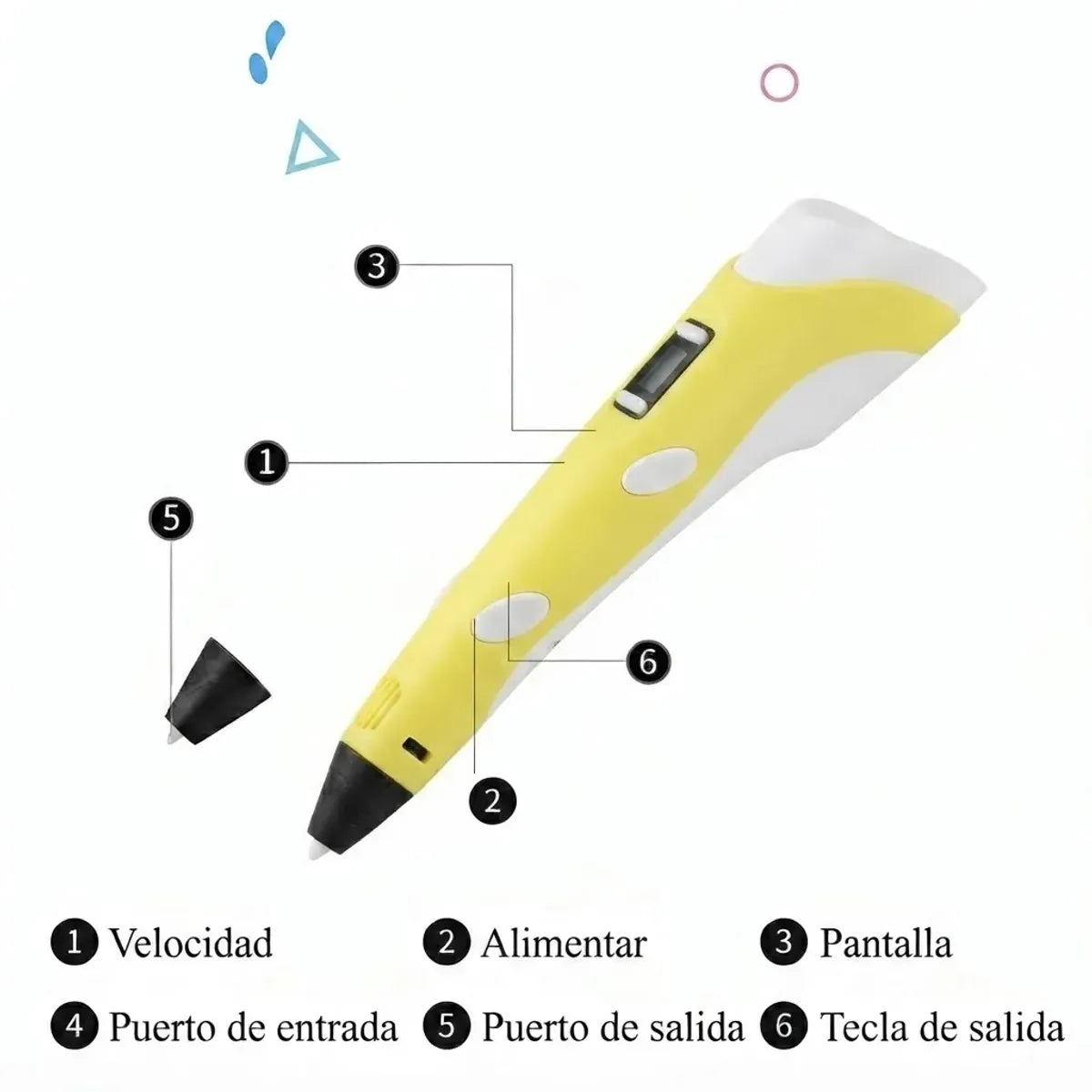 Lápiz lapicero 3D portátil impresión manual