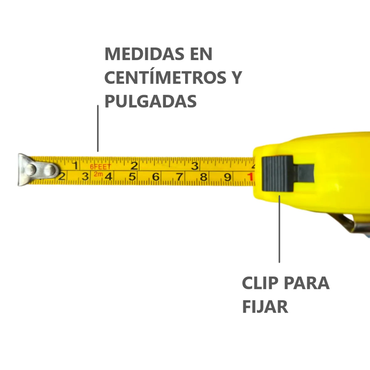 20 Winchas de 2 metros - Amarillo