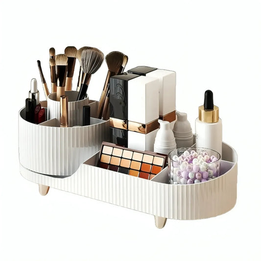 Organizador giratorio para brochas de maquillaje 9 ranuras