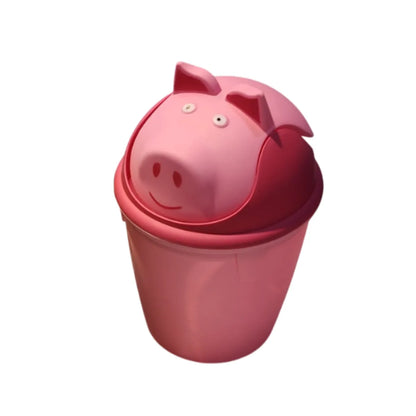 2 TACHOS DE BASURA PAPELERA DE PANDA Y CERDO ROSA