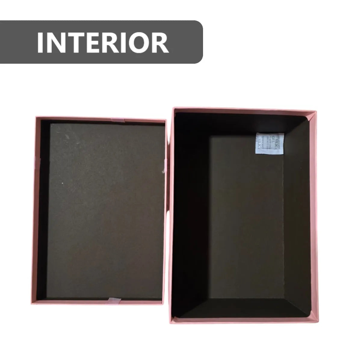 Set de 3 Cajas de Regalo Rectangulares Rosado con Lazo de Satén y Detalles Dorados - 23 x 15 cm