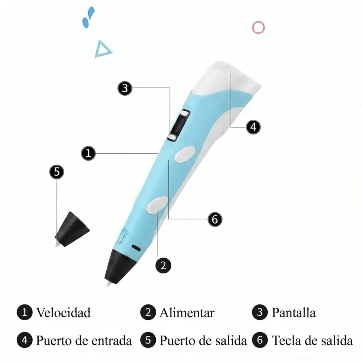 Lápiz lapicero 3D portátil impresión manual
