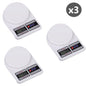 Pack x3 Balanzaa Electrónica Digital 10kg Sf-400 para Comida y Joyas