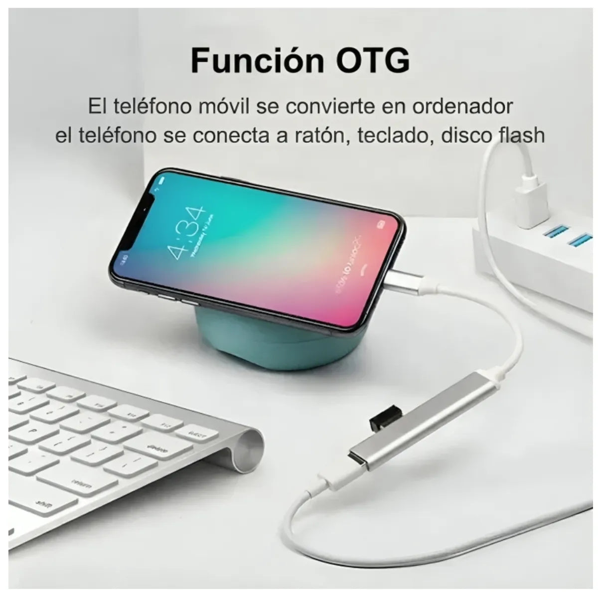 Adaptador Múltiple USB tipo C 4 en 1