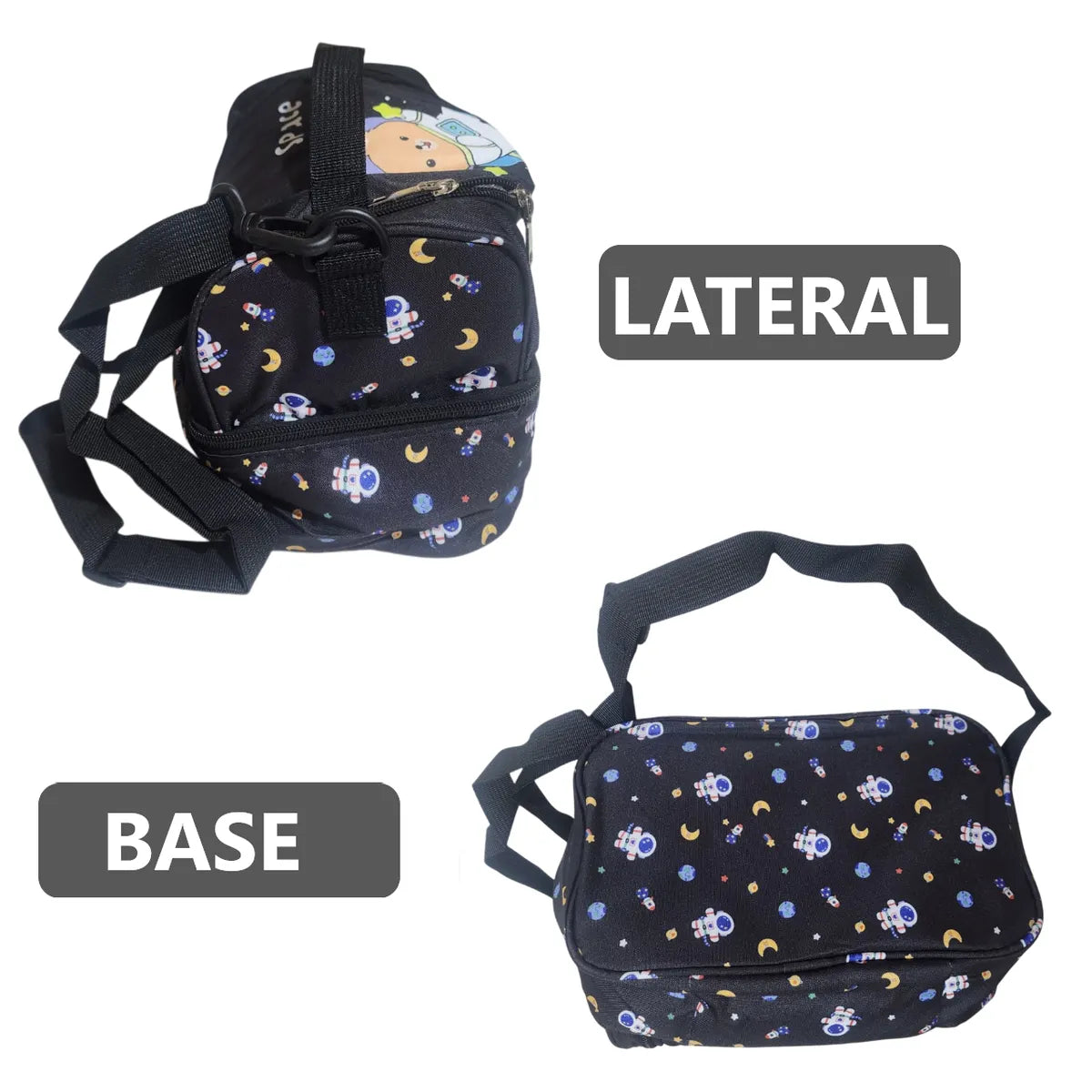 Lonchera térmica infantil con doble compartimento - Diseño Kawaii