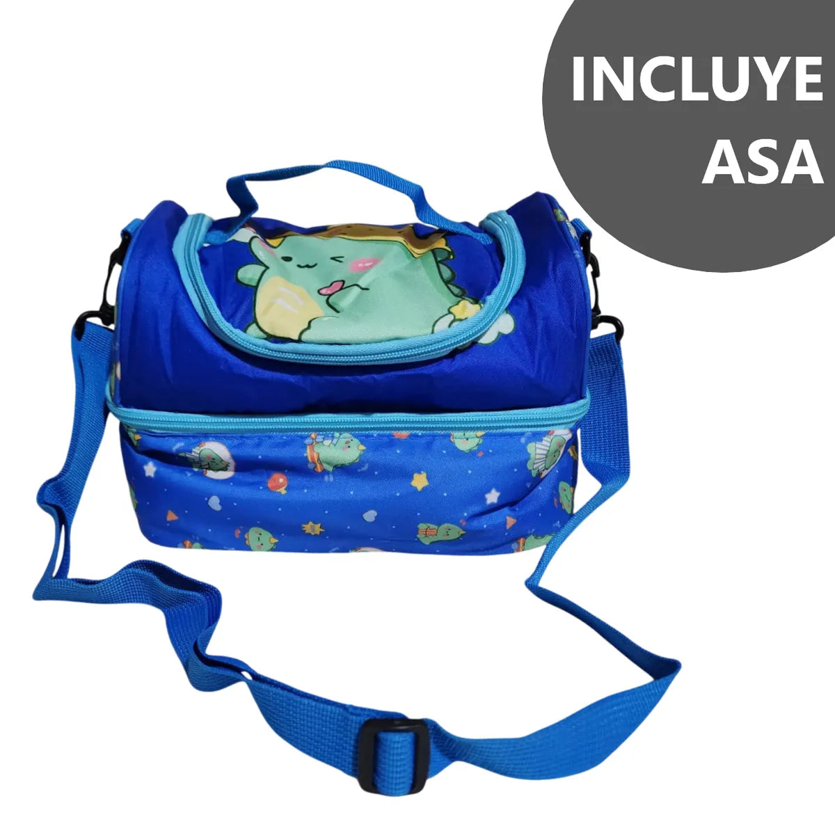 Lonchera térmica infantil con doble compartimento - Diseño Kawaii