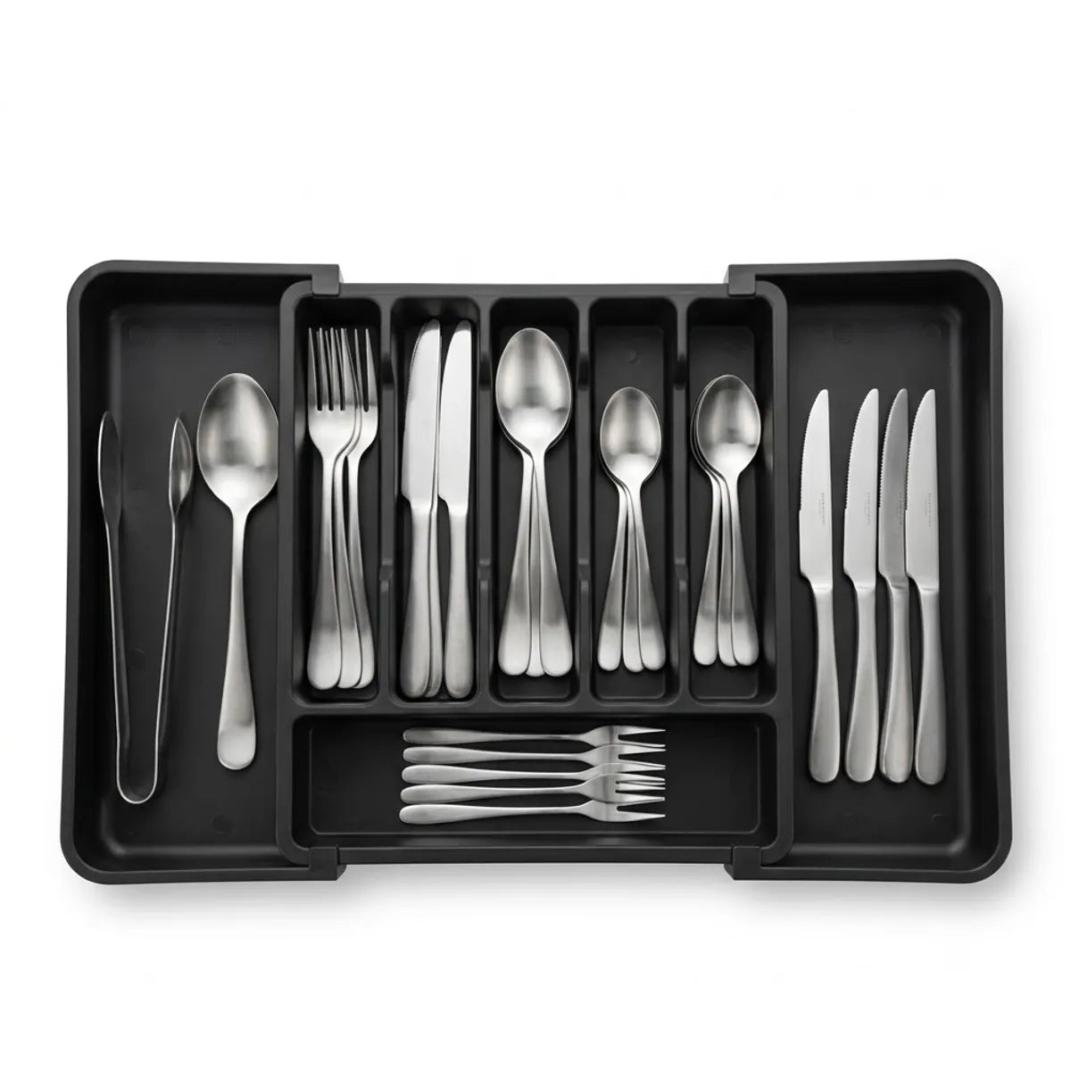 Organizador De Cubiertos Bandeja De Utensilios Ajustable