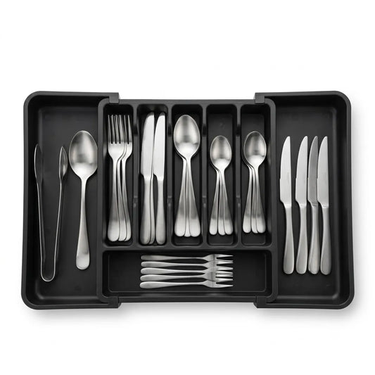 Organizador De Cubiertos Bandeja De Utensilios Ajustable