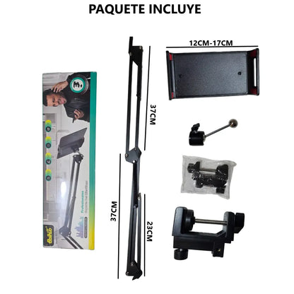 Soporte para telefono y tablet a presion ajustable