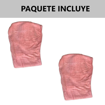 Pack x2 Toallas microfibra absorbente para cabello