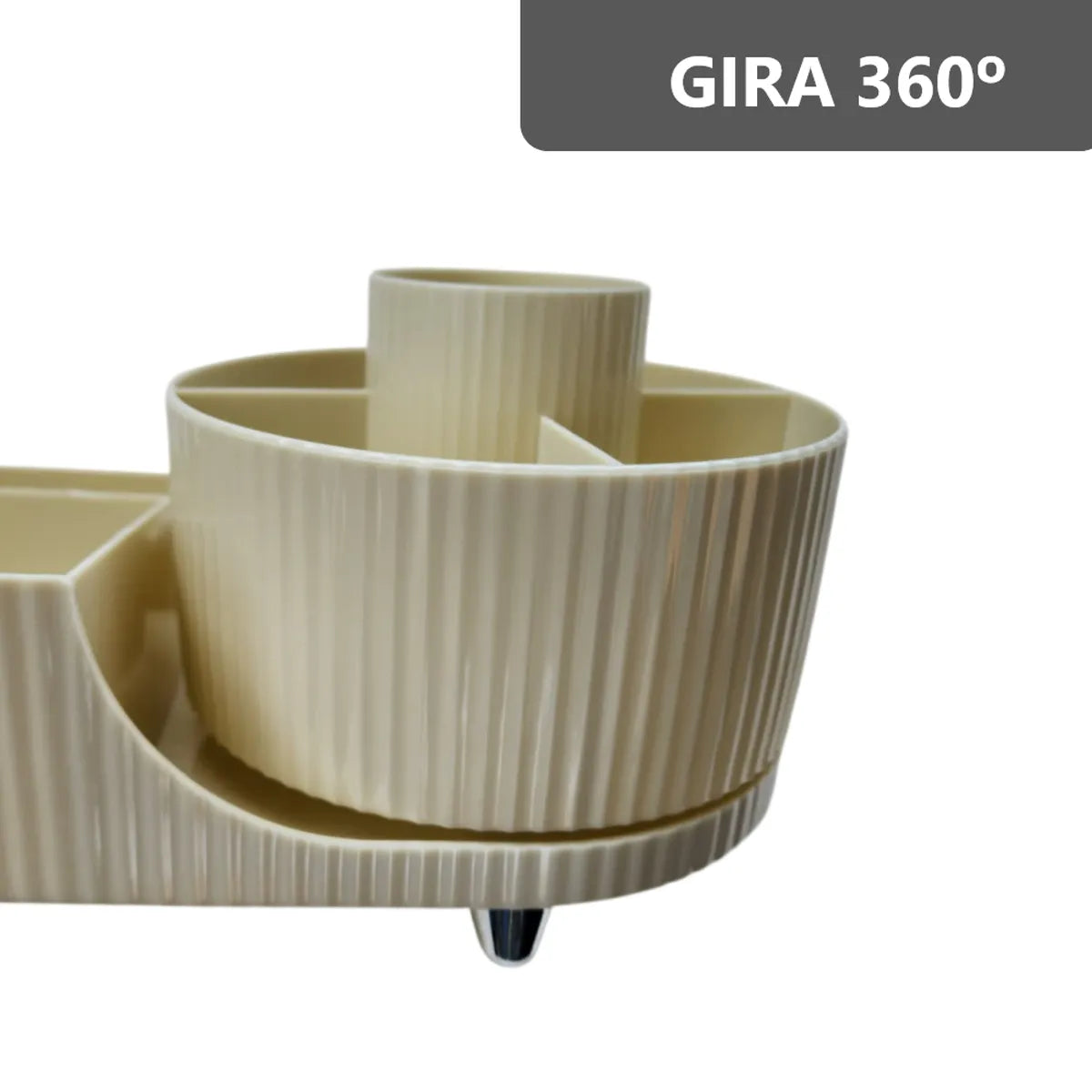Organizador giratorio para brochas de maquillaje 9 ranuras