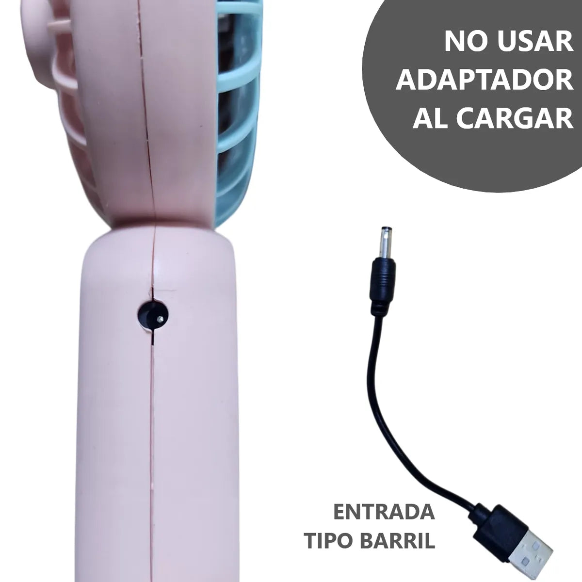 Potente Mini Ventilador portátil 1 velocidad