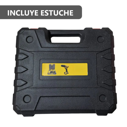 Taladro eléctrico portátil con 2 baterías 180V y estuche de piezas