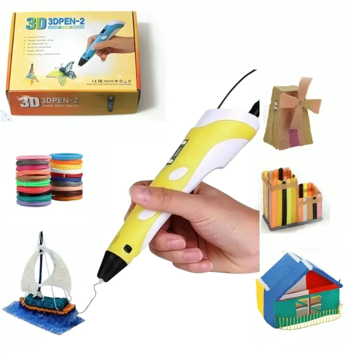 Lápiz lapicero 3D portátil impresión manual