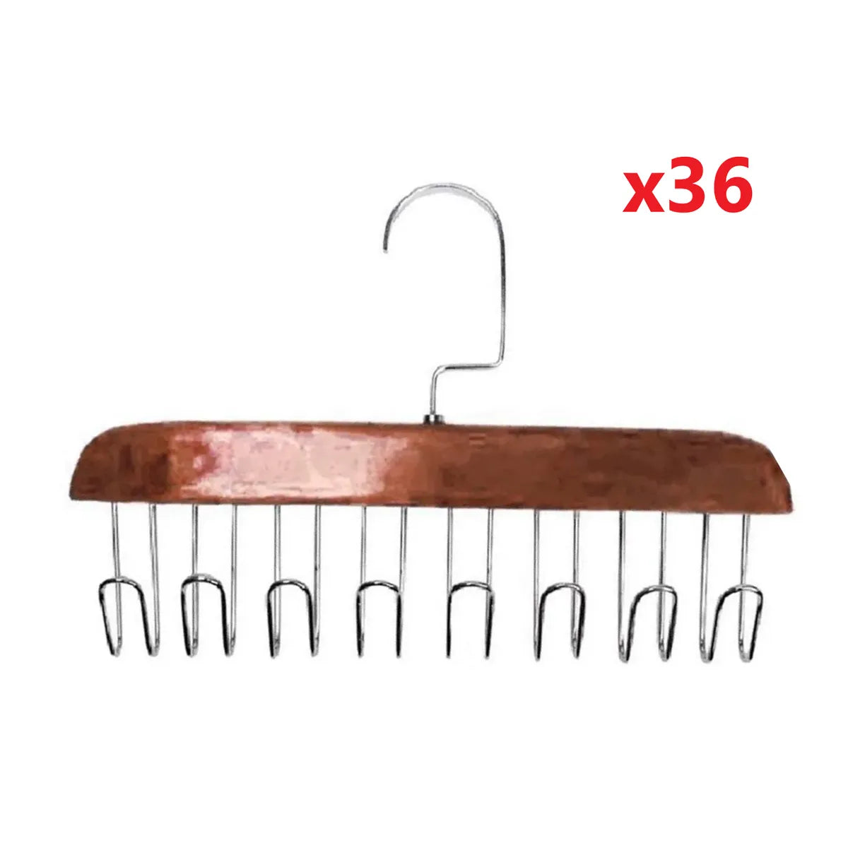 Pack x36 ganchos para ropa perchas colgadores organizadores