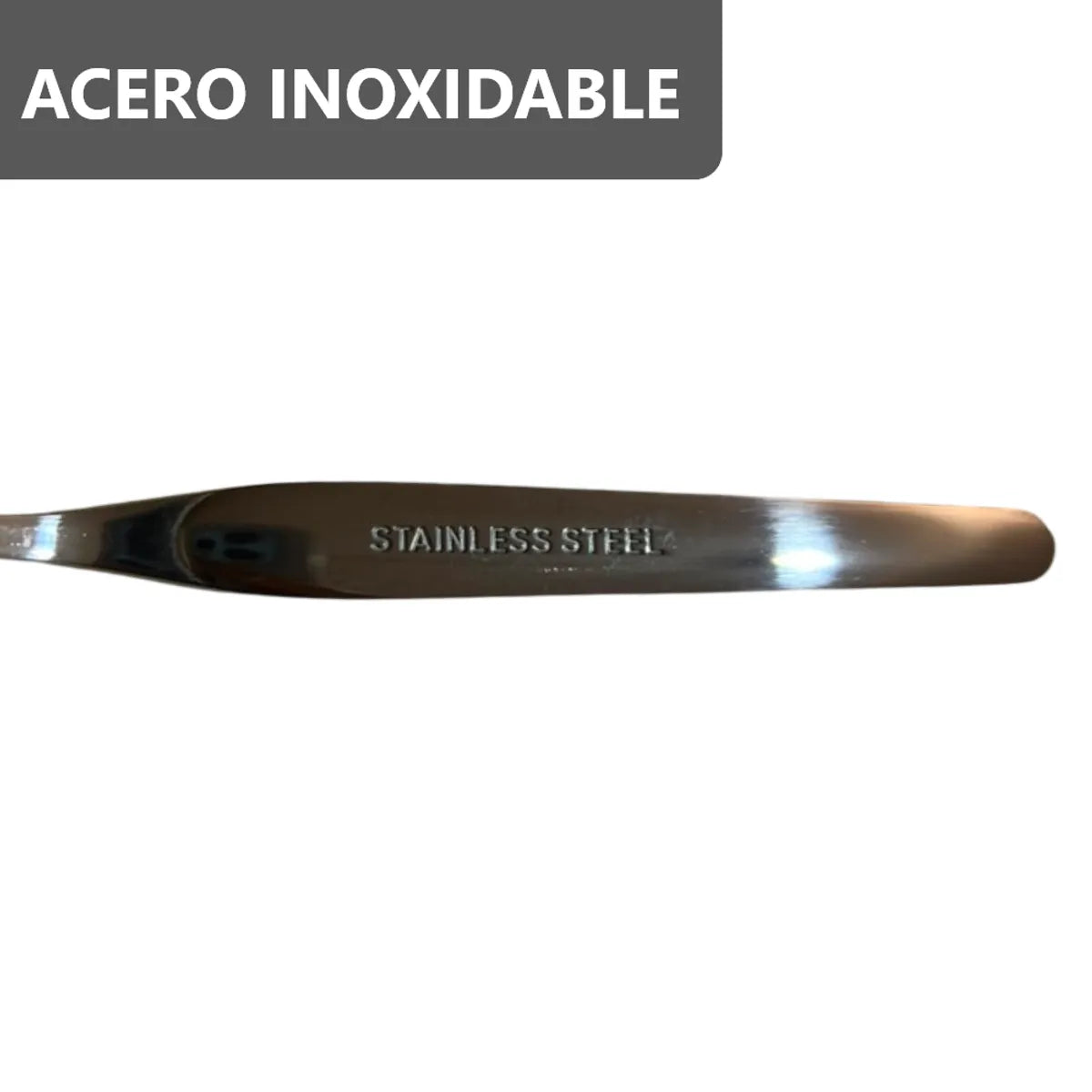 Pack x6 cucharitas de café postre de acero inoxidable
