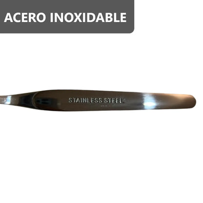 Pack x6 cucharitas de café postre de acero inoxidable
