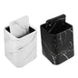 Pack x2 Tachos de Basura Papeleras de plástico con tapa - Negro y Blanco