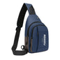 Morral canguro pechera elegante y versátil con entrada y cable USB