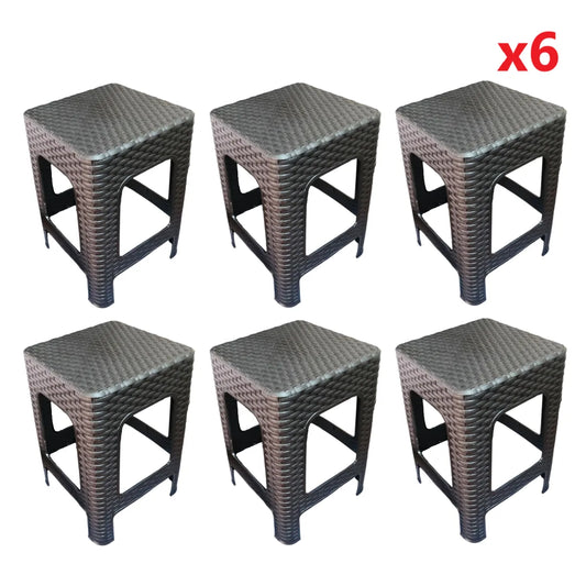 6 sillas de NEGRO TIPO RATAN