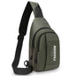 Morral canguro pechera elegante y versátil con entrada y cable USB