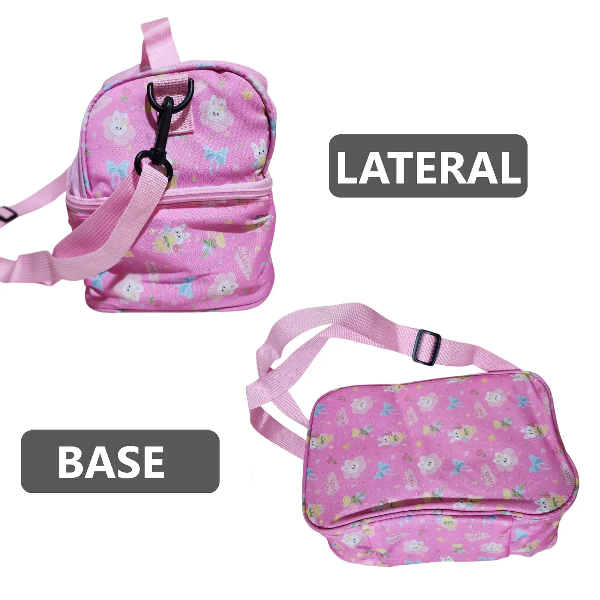 Lonchera térmica infantil con doble compartimento - Diseño Kawaii