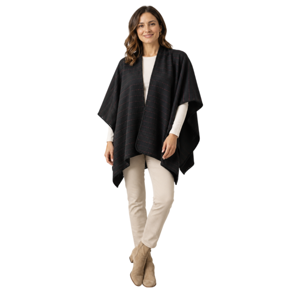 Capa Poncho Pashmina para mujer de invierno Casual / Beige / Talla única