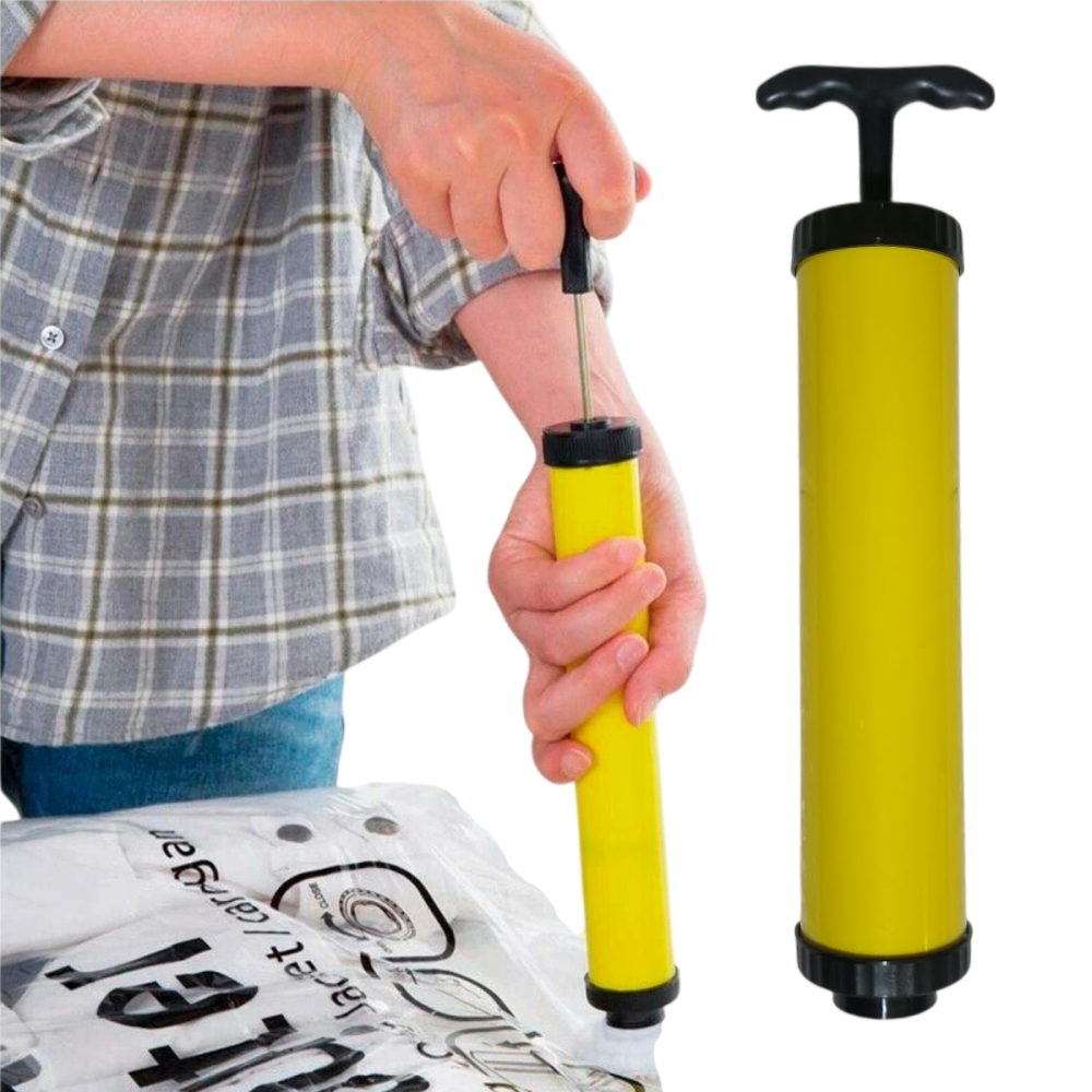 Bomba de succión manual para bolsas de vacío